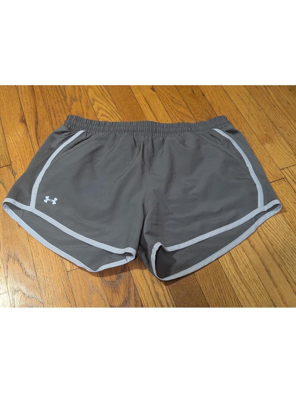 Under Armour HeatGear Women's Loose Athletic Running Shorts, Gray, Sz Small